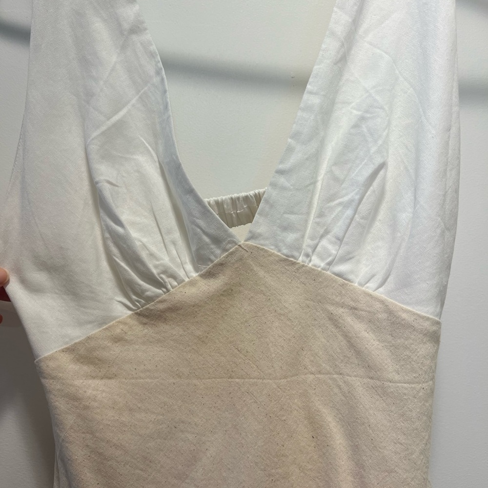 Showpo Linen Open Back Dress XL